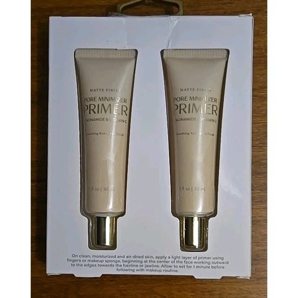 2 Pack Mate Finish Pore Minimizer Primer With Niacinamide & Vitamin C 1 Oz Each